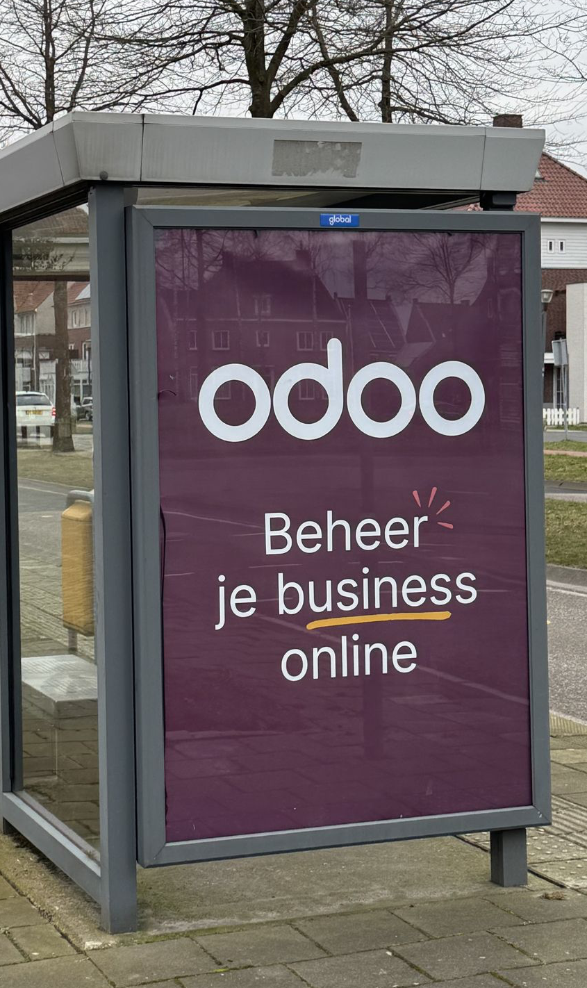 Odoo-billboard in Nederland