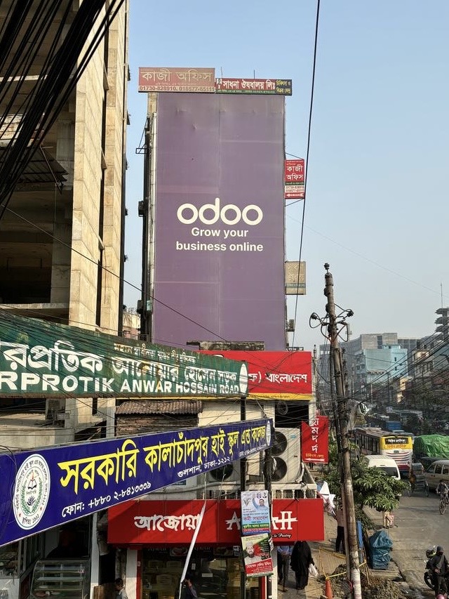 Odoo billboard in Bangladesh
