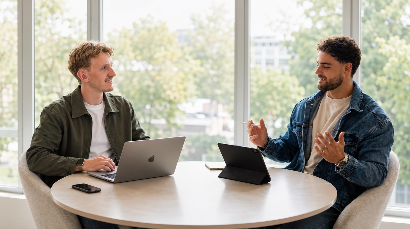 Marco Vogels and Andy de Klein, founders of Circel